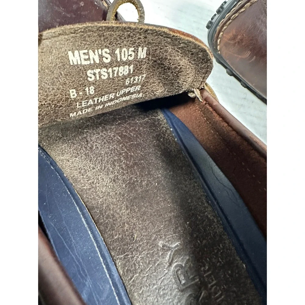 Sperry Top-Sider Mens Dark Brown Leather Driving Loafers STS17881 Size‎ 10.5 M